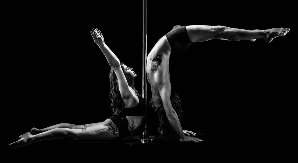 Shooting pole dance