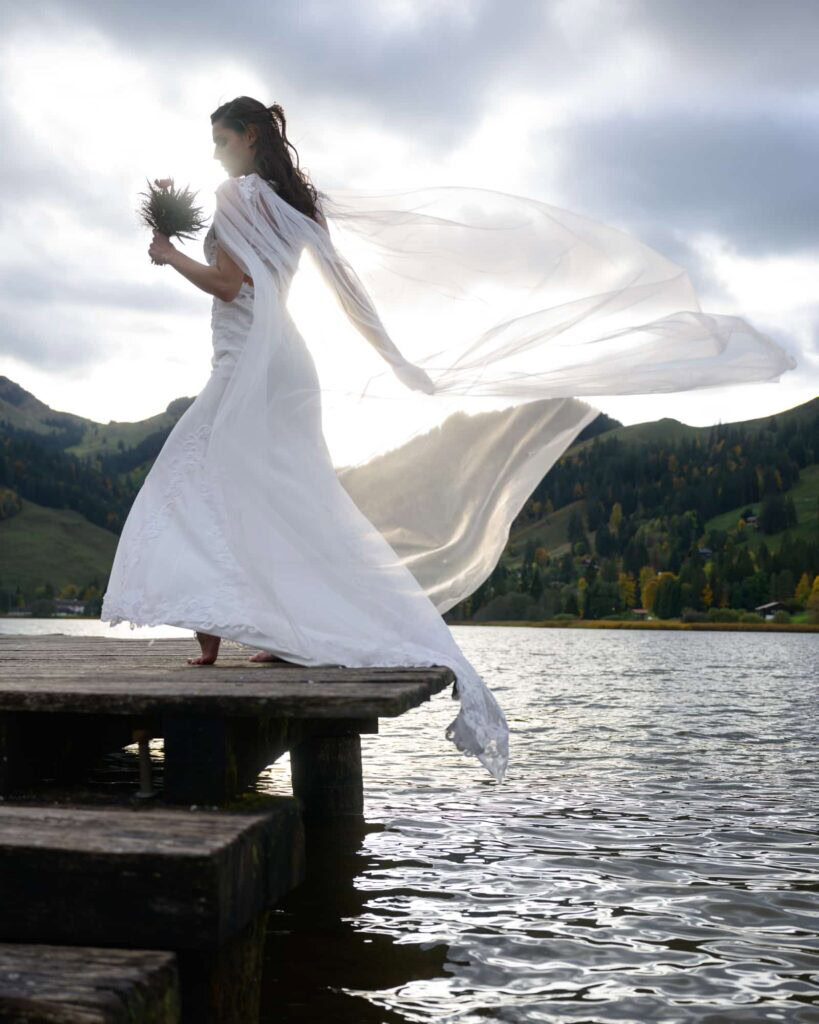 Shooting pour portraits de mariés et mode matrimoniale