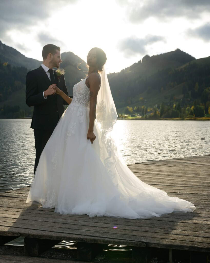 Shooting pour portraits de mariés et mode matrimoniale