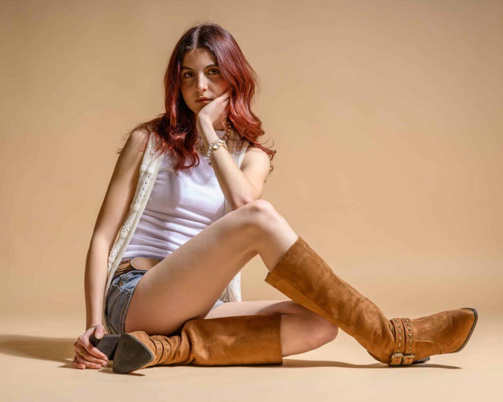 Shooting Book model teen