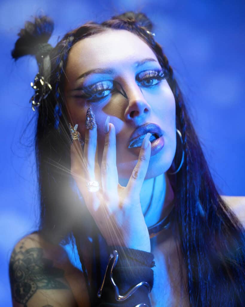 Artistic makeup portrait