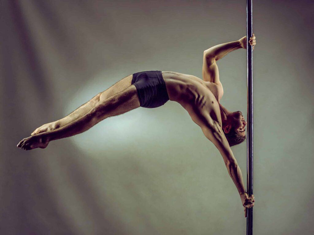 Shooting pole dance