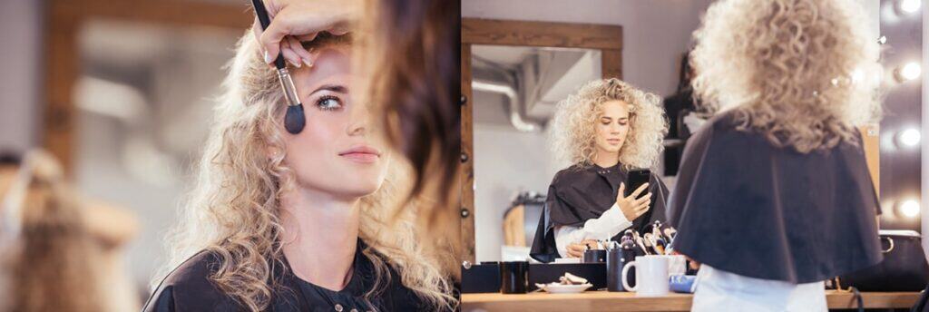 Test coiffure et maquillage