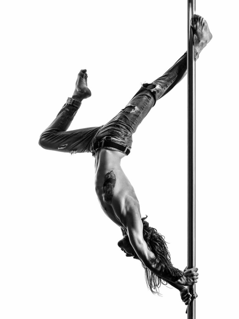 Shooting pole dance