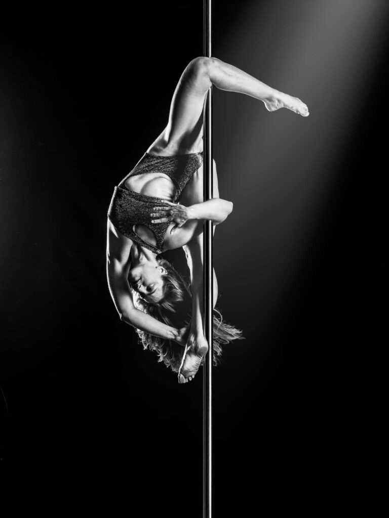 Shooting pole dance