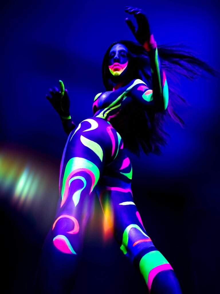 shooting bodypainting fluo
