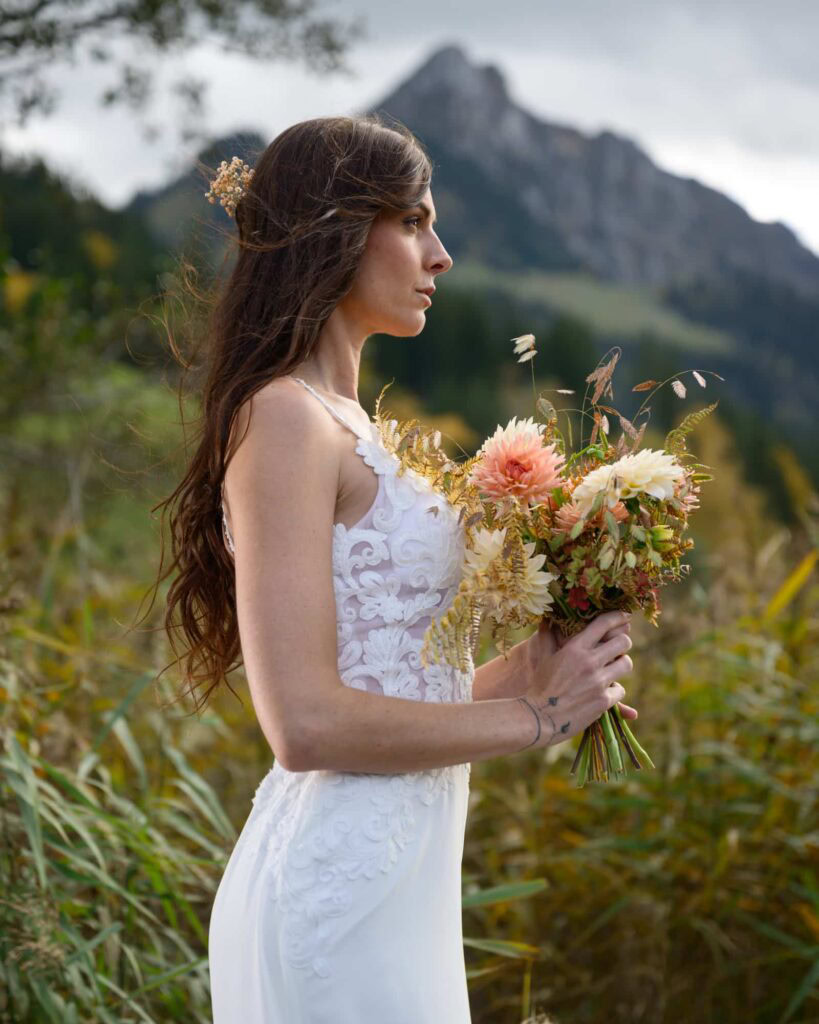 Shooting pour portraits de mariés et mode matrimoniale