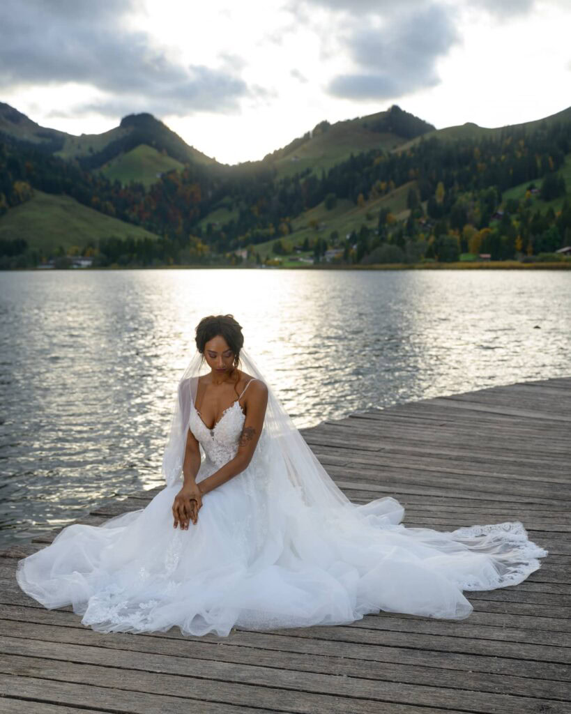 Shooting pour portraits de mariés et mode matrimoniale