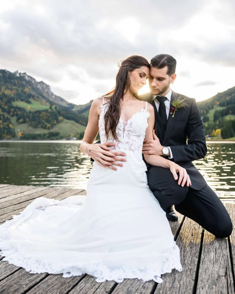 Shooting pour portraits de mariés et mode matrimoniale