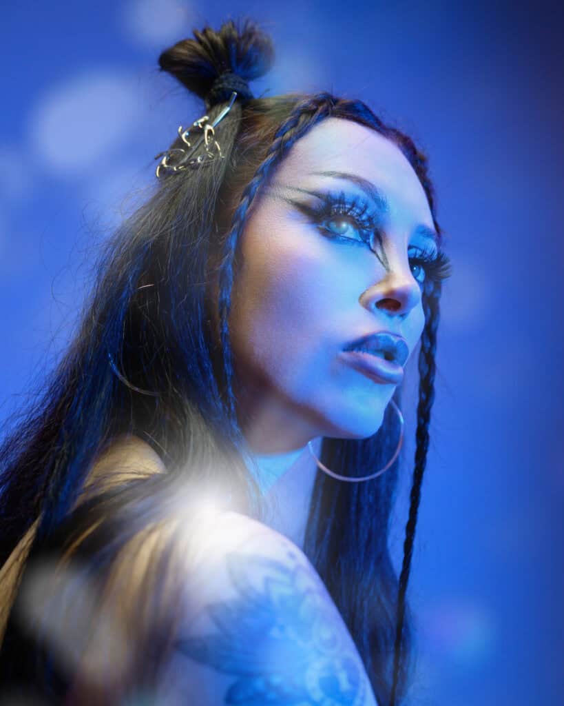 Artistic makeup portrait